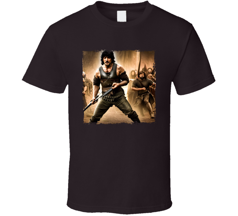 Rambo Game Of Thrones Art Mash Up Parody T Shirt