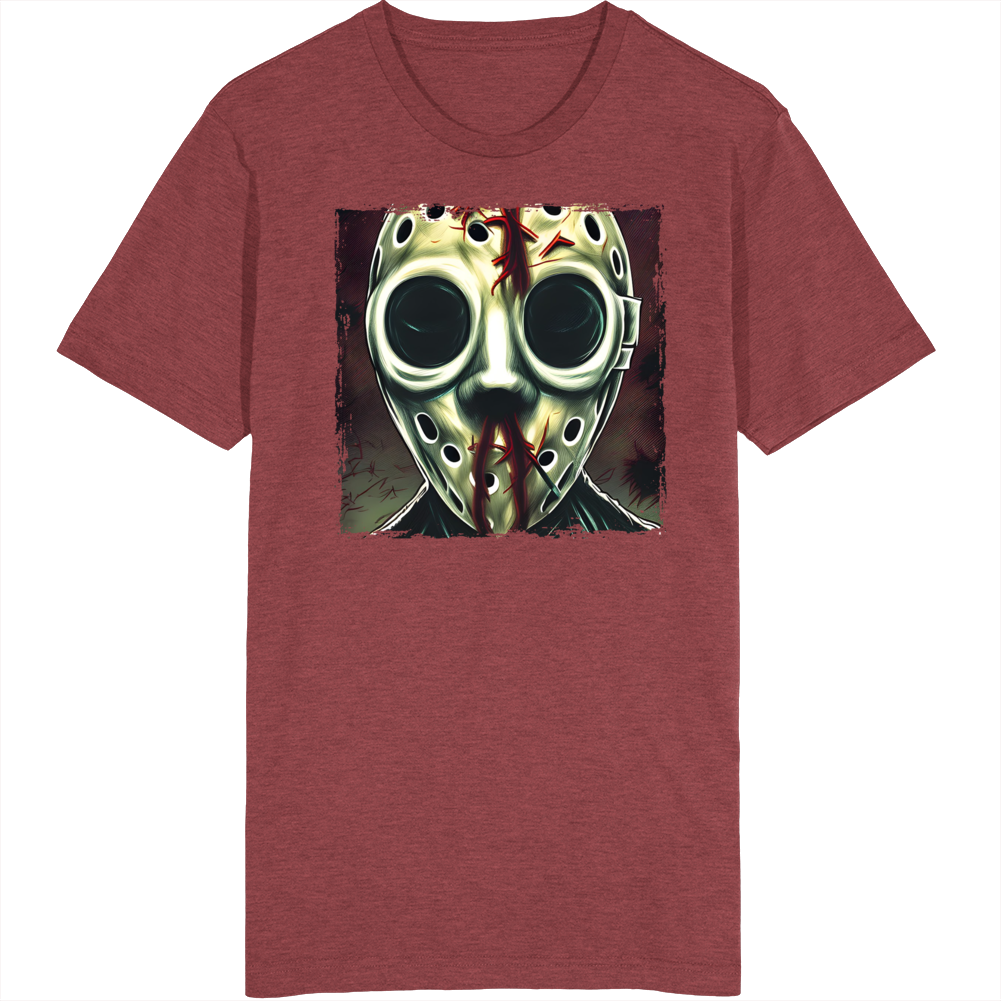 Jason Voorhees Friday The 13th Art Fantasy Fan T Shirt