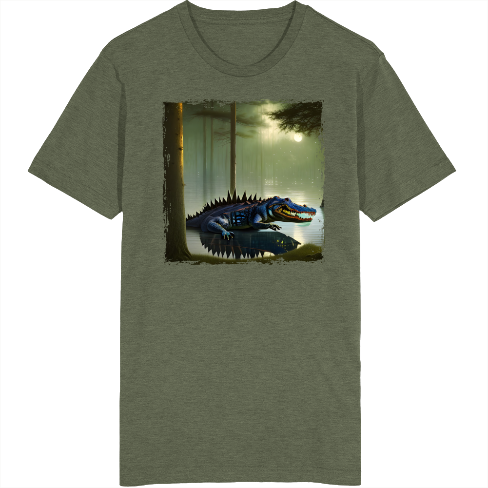 Alligator Moon Swamp T Shirt