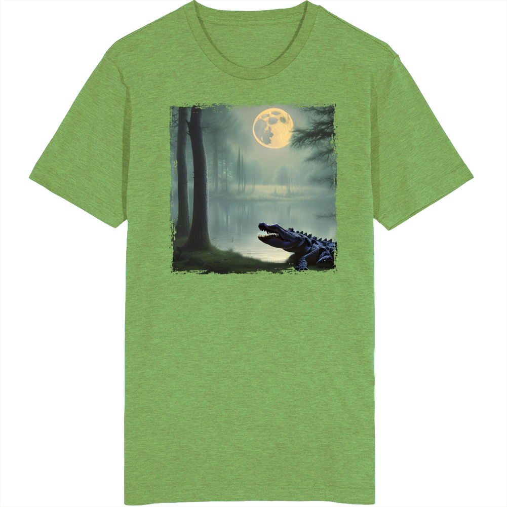 Alligator Moon Swamp Dream T Shirt