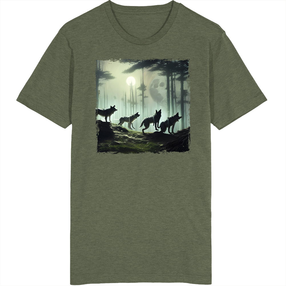 Wolf Pack In The Forest T Shirt