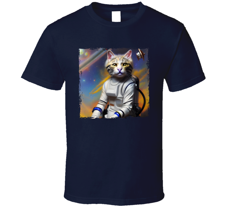 Castronaut Funny Space Cat T Shirt