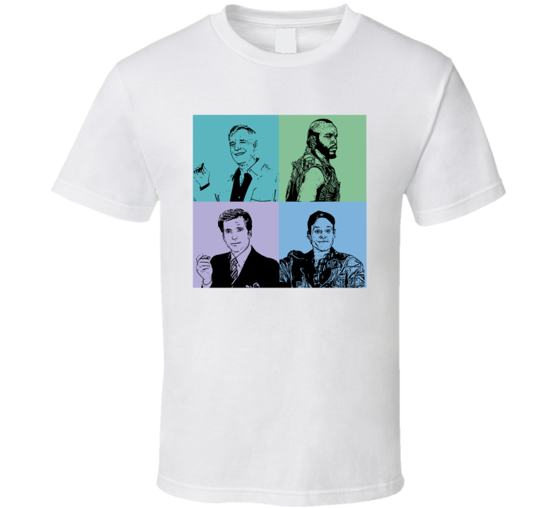 The A Team Andy Warhol Style T Shirt