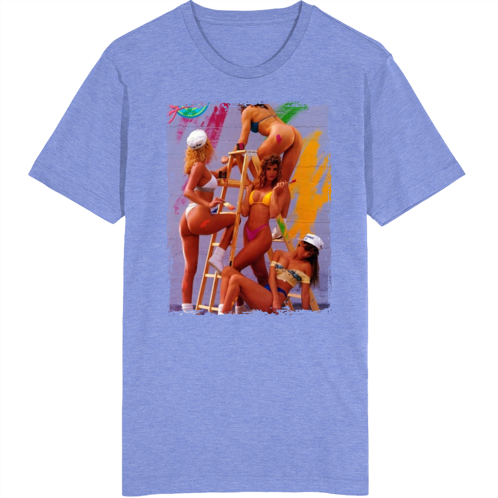 California Girls Painting 80s T Shirt