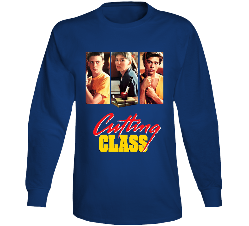 Cutting Class 80s Horror Comedy Movie Long Sleeve T Shirt