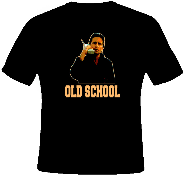 Michael Douglas Gecko Wall Street Old School T Shirt