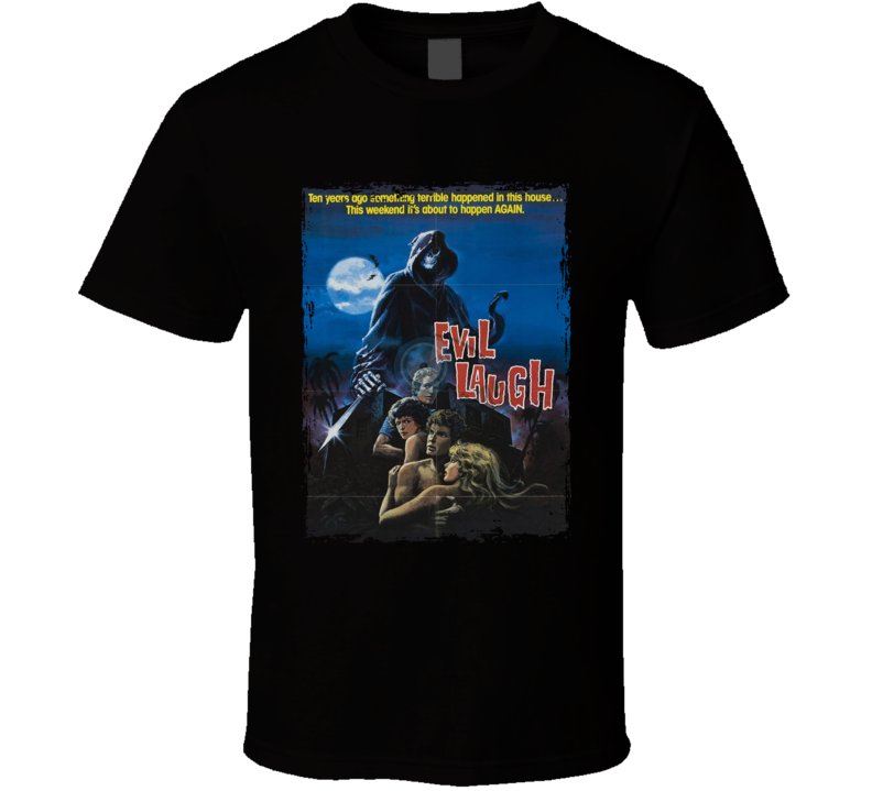 Evil Laugh 80s Slasher Movie T Shirt
