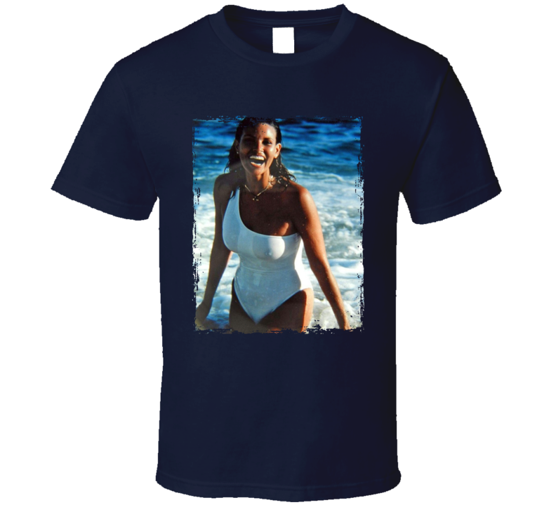 Raquel Welch White Swimsuit T Shirt