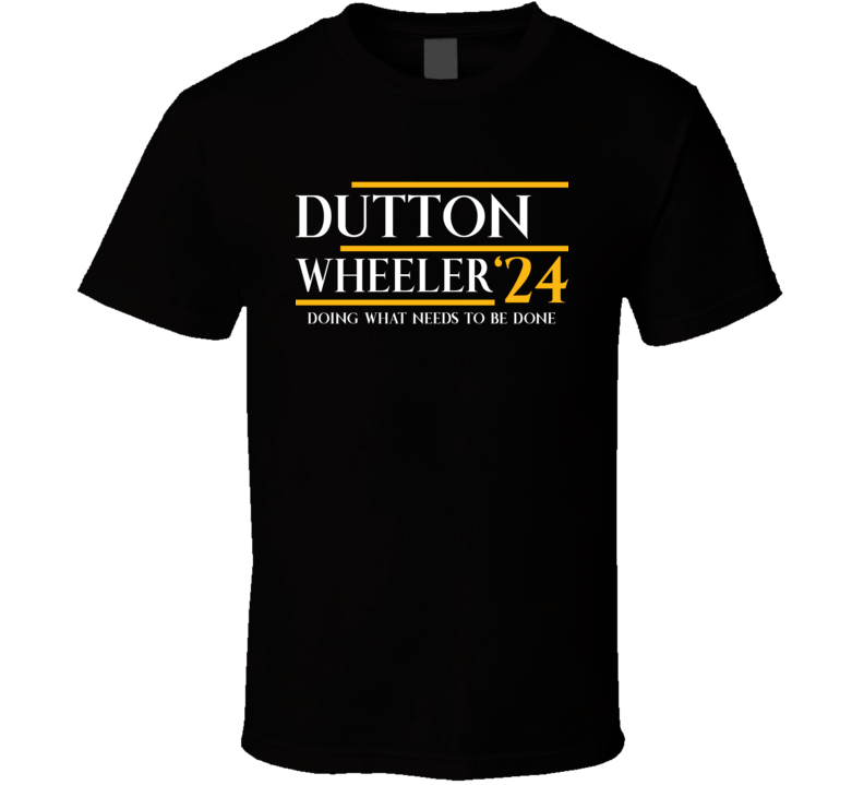 Dutton Wheeler 2024 President Vp Usa Parody T Shirt
