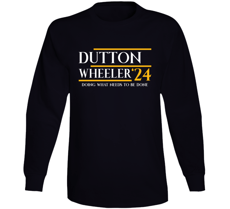 Dutton Wheeler 2024 President Vp Usa Parody Long Sleeve T Shirt
