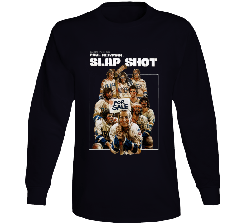 Slap Shot Hockey Movie Long Sleeve T Shirt