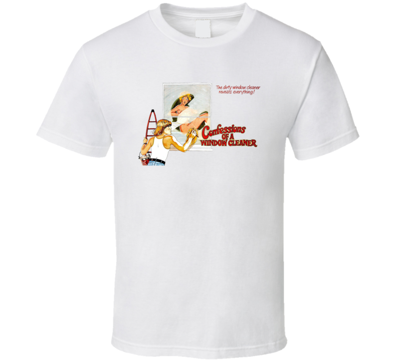 Confessions Of A Window Cleaner 70s Movie T Shirt
