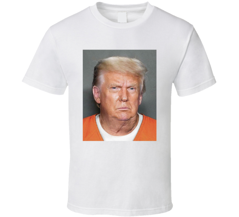 Donald Trump Mugshot Prison Jumpsuit T Shirt