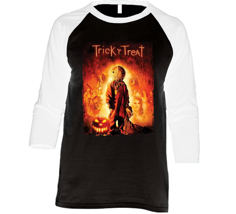 Trick Or Treat Horror Movie Raglan T Shirt