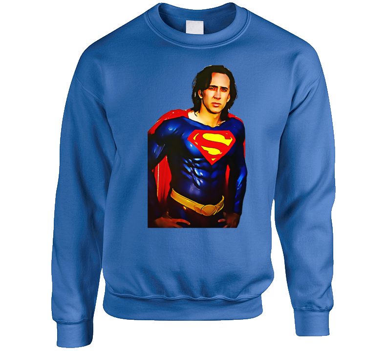 Nicolas Cage Superman Crewneck Sweatshirt