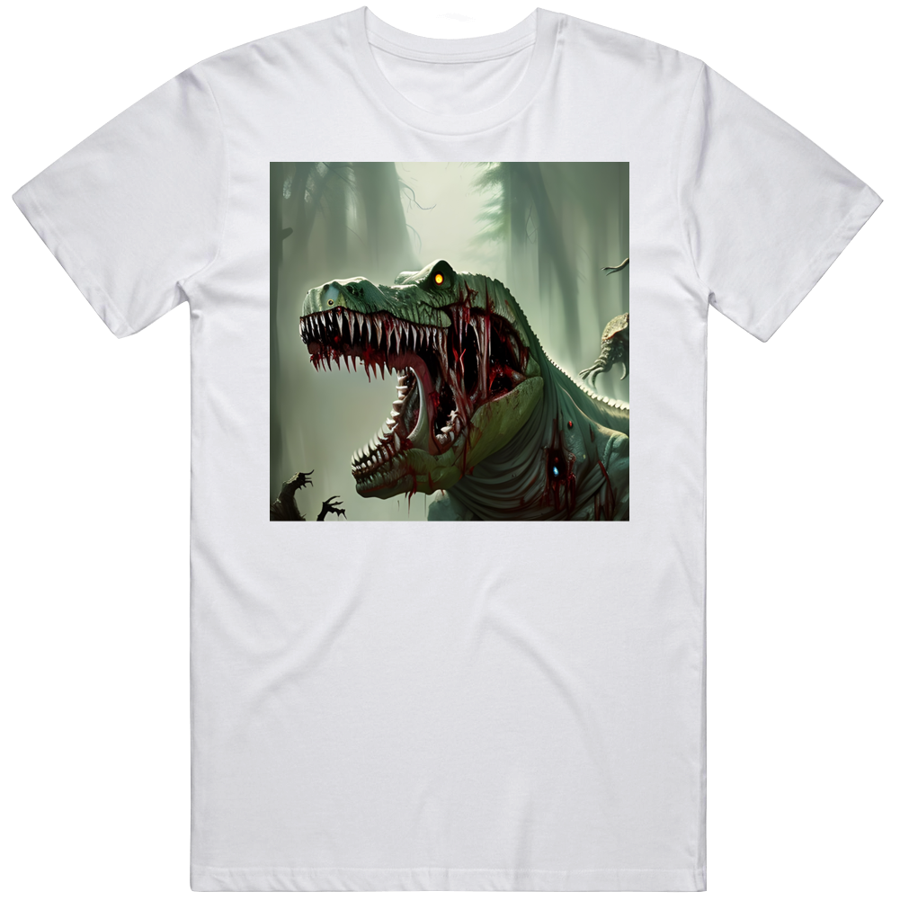 Zombie T-rex Dinosaur Cool T Shirt