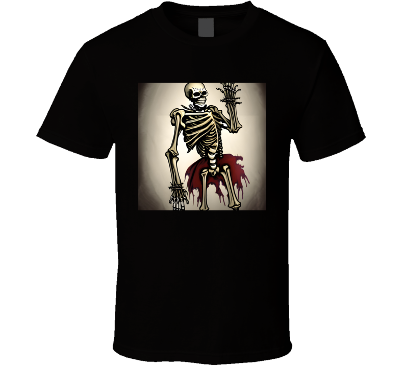 Jacked Skeleton Warrior Gym T Shirt