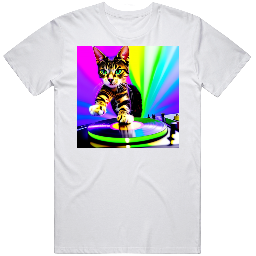 Cat Deejay Dj Cute Funny T Shirt