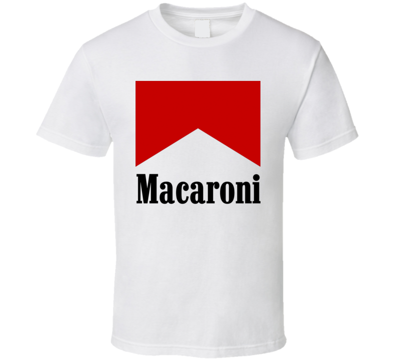 Smoking Pasta Macaroni Funny Parody T Shirt