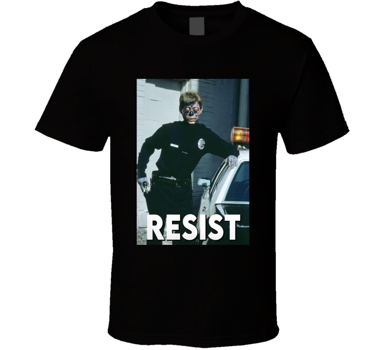 They Live Resist Cool 80s Retro Movie T Shirt
