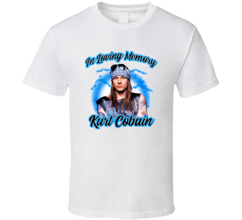 Kurt Cobain In Loving Memory Music Fan T Shirt