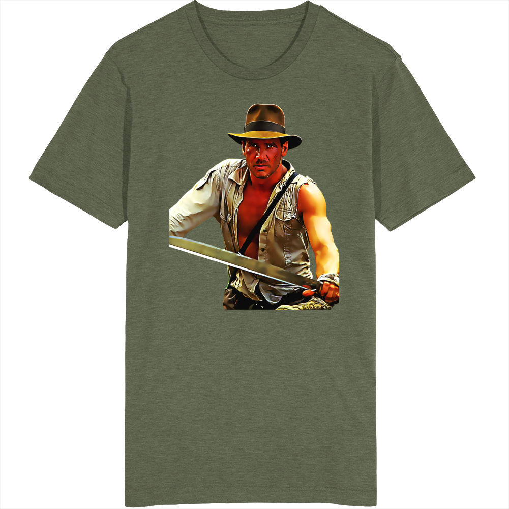 Indiana Jones Harrison Ford Movie Fan T Shirt