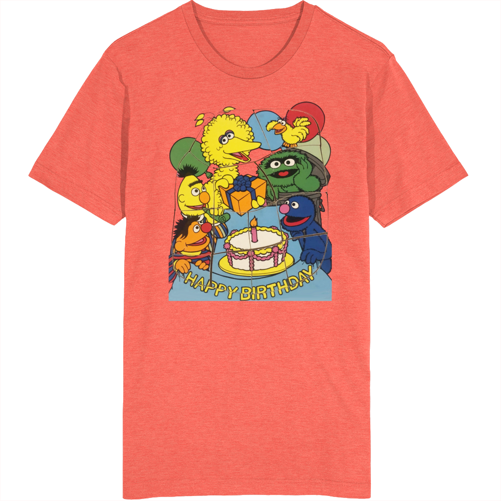 Sesame Street Happy Birthday Puzzle T Shirt