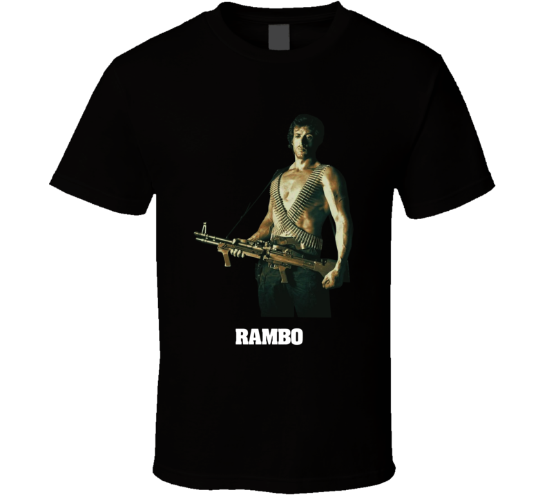 Rambo Sylvester Stallone Movie Fan T Shirt