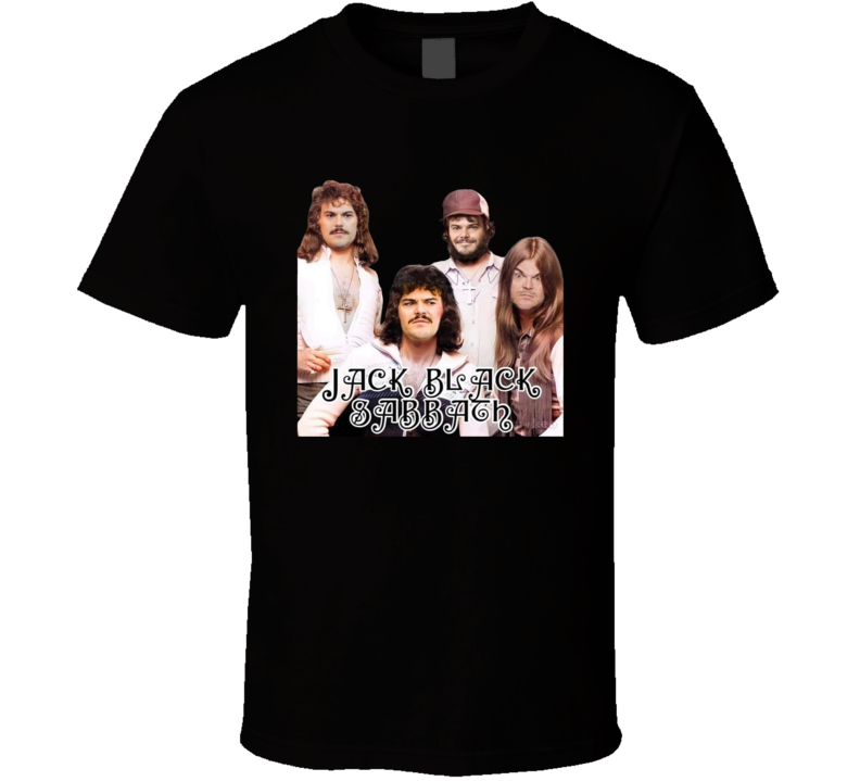 Jack Black Rock Band Sabbath Parody T Shirt