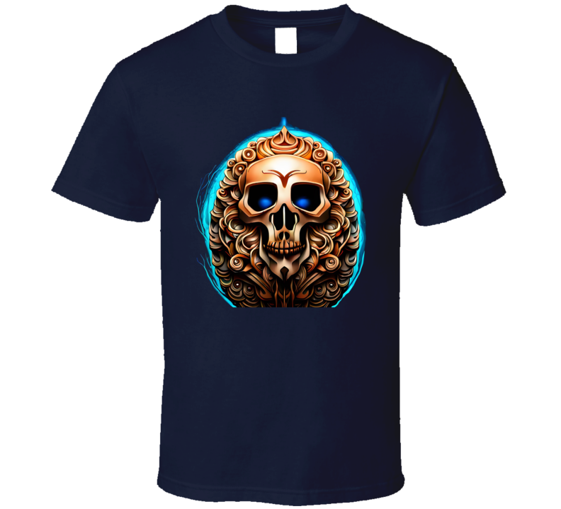 Skull With Outer Glow T Shirt