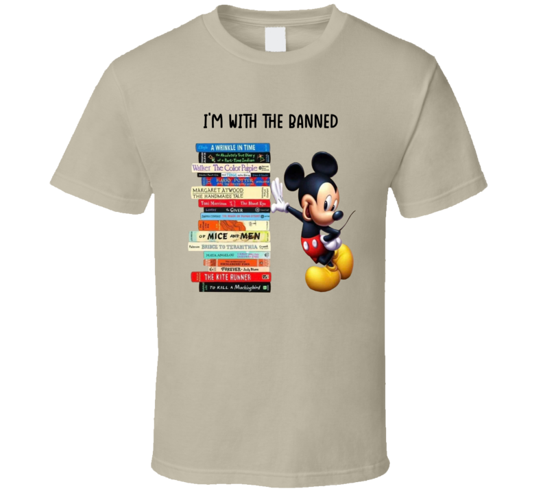 I'm With The Banned Mickey Mouse Cassette Tapes T Shirt
