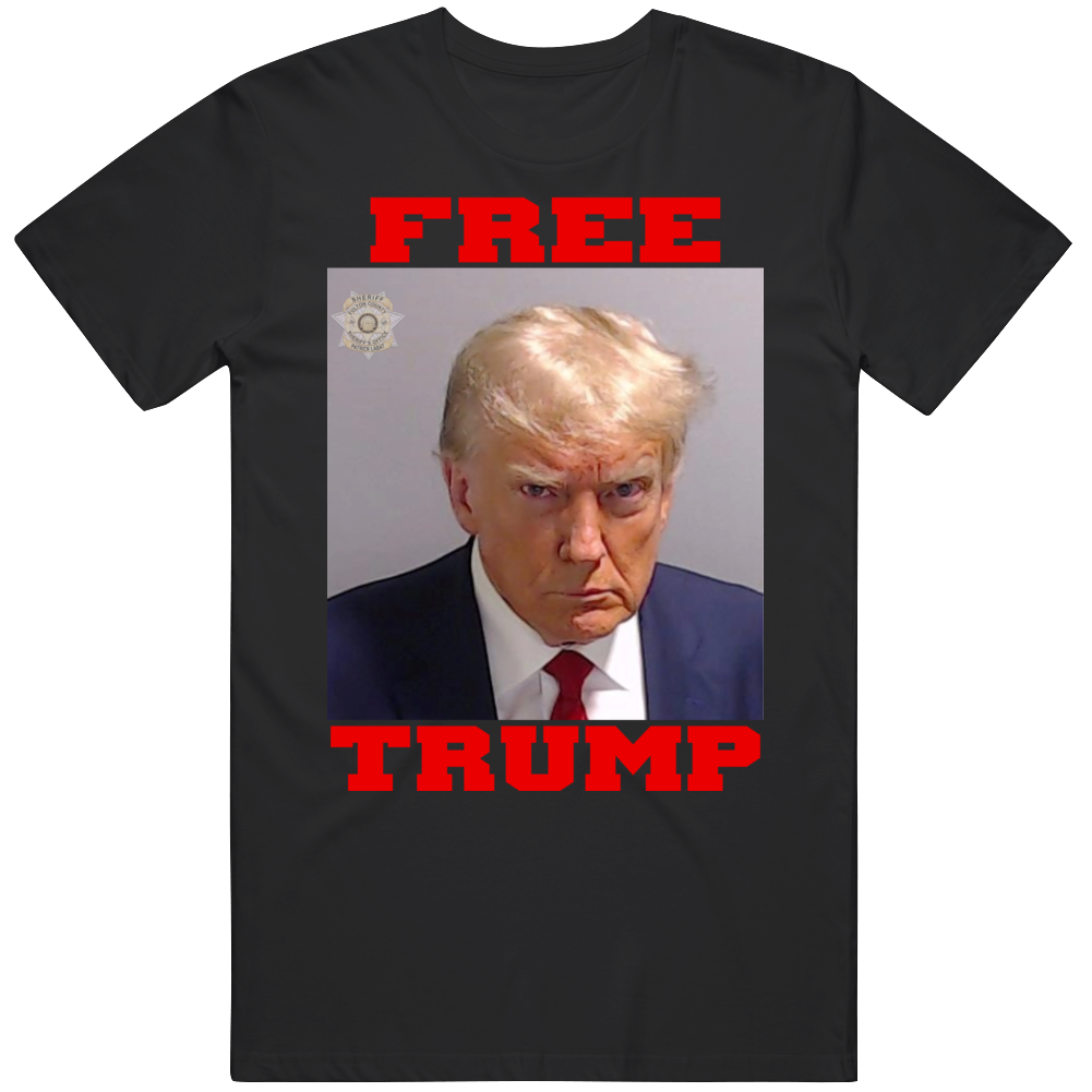 Free Donald Trump Usa President Mugshot T Shirt