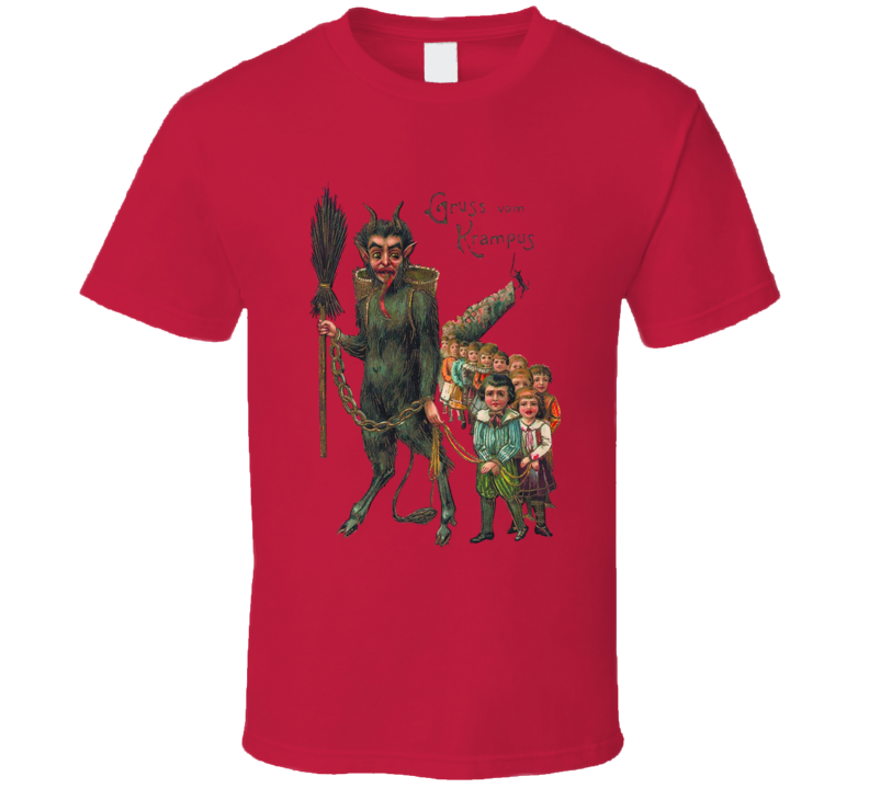 Gruss Von Krampus Stealing Children T Shirt