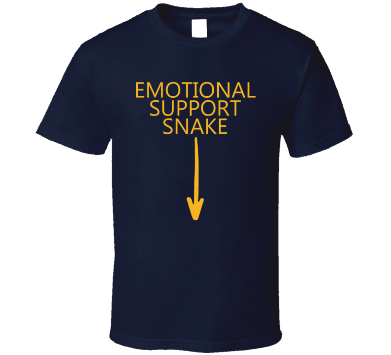 Emotional Support Snake Arrow Down T Shirt