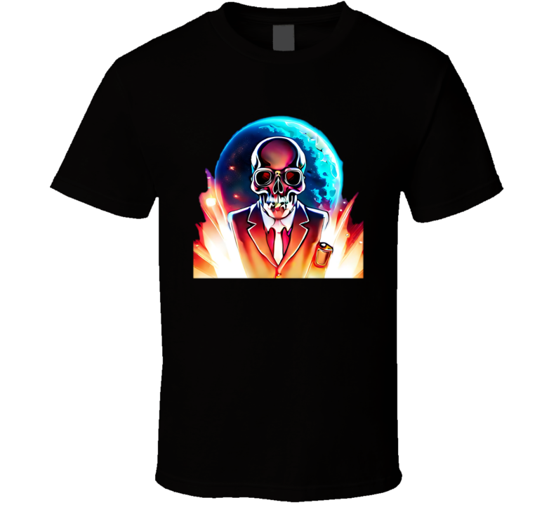 Skeleton In A Business T Shirt