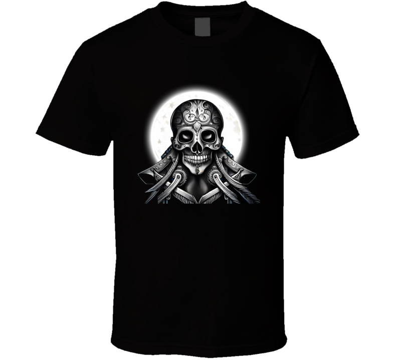 Skull With Glowing Moon T Shirt