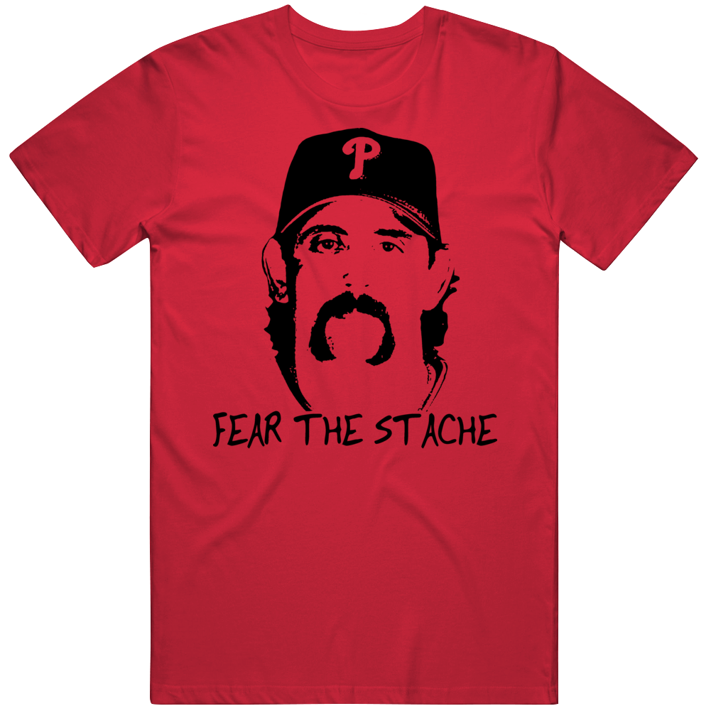 Sal Fasano Fear The Stache Baseball T Shirt
