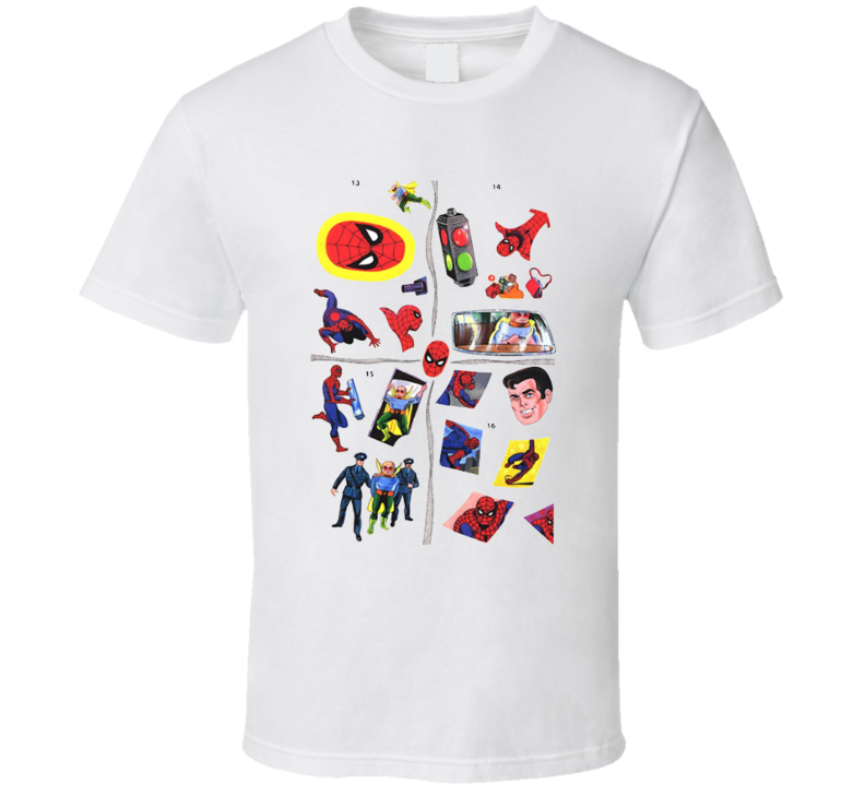 Spiderman Stickers T Shirt