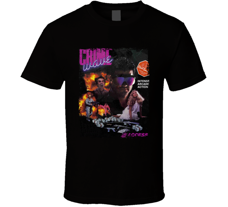 Crime Wave Adult Video Game T Shirt