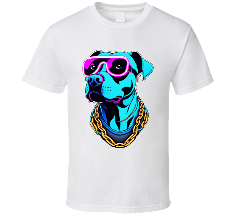Gangsta Dog With Chains T Shirt