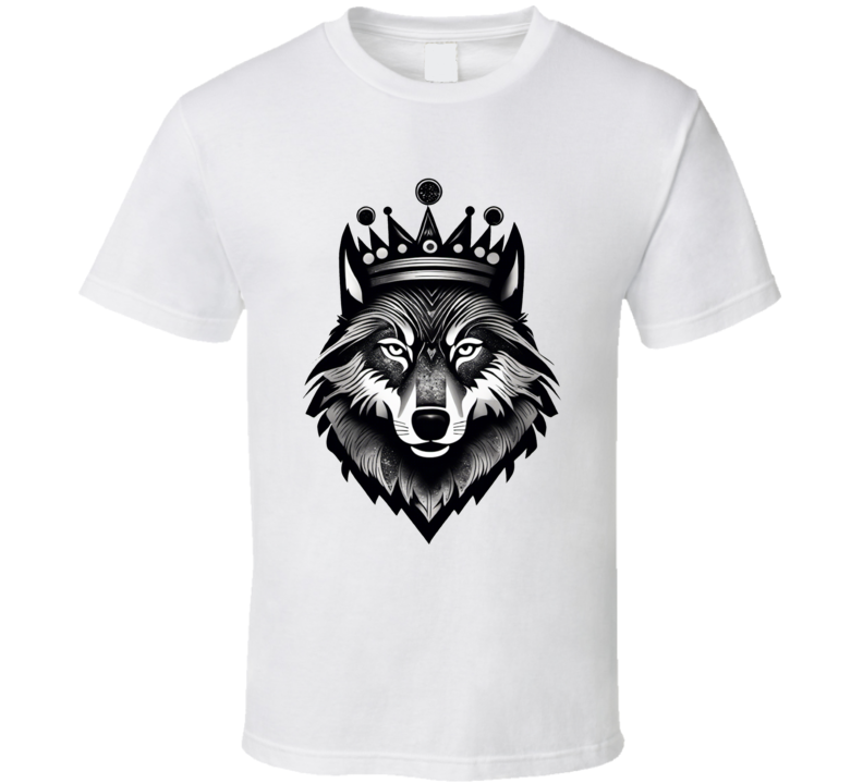Wolf Wearing A Crown T Shirt