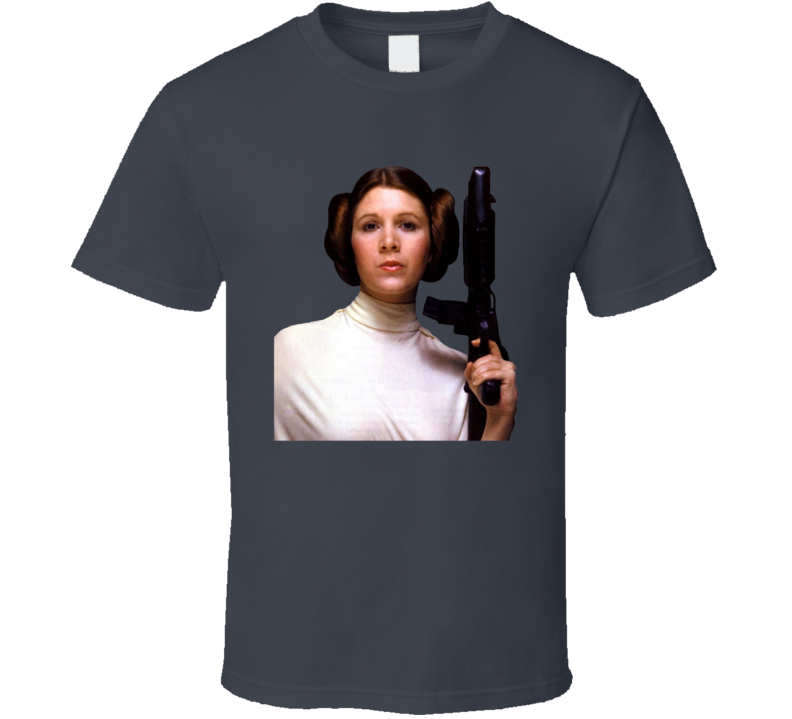 Princess Leia Machine Gun Star Wars T Shirt
