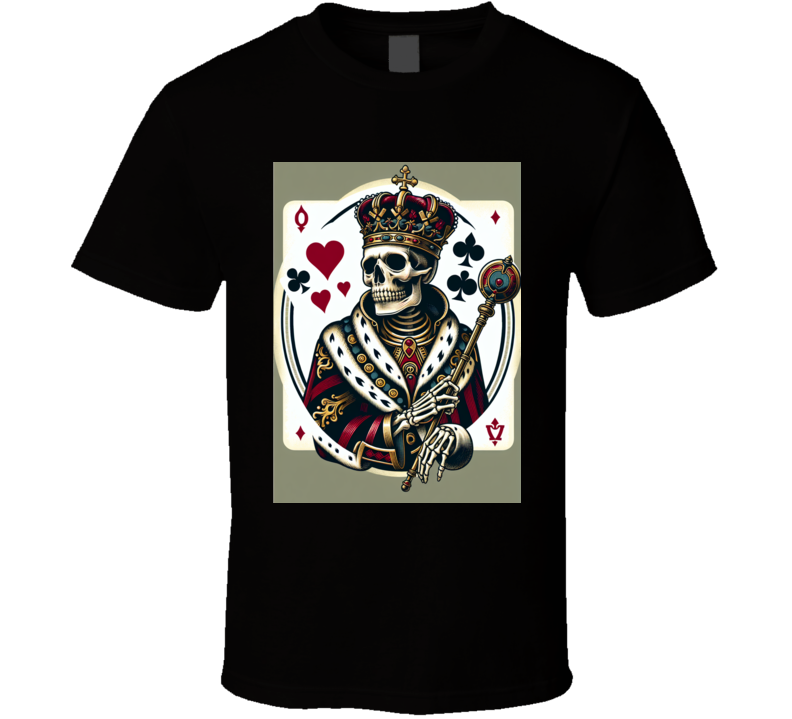 A king from the deck of cards but as a skull or skeleton  T Shirt