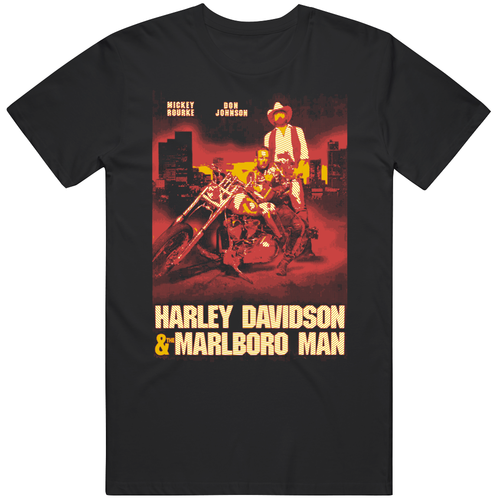 Harley Davidson And The Marlboro Man Movie Fan T Shirt