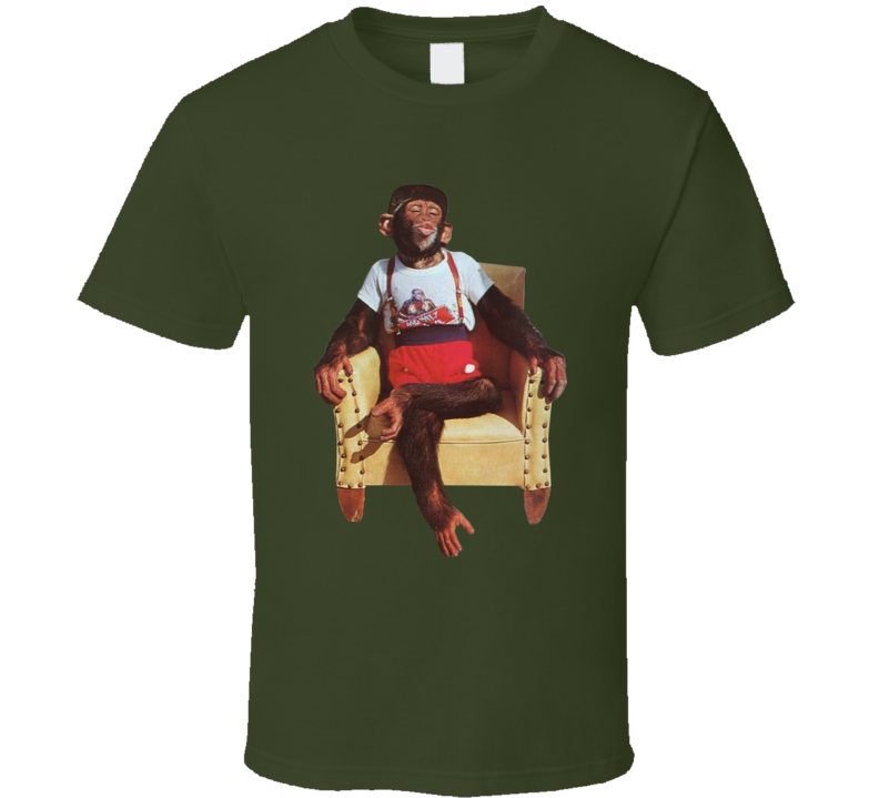 Chimpanzee Sitting In Armchair T Shirt
