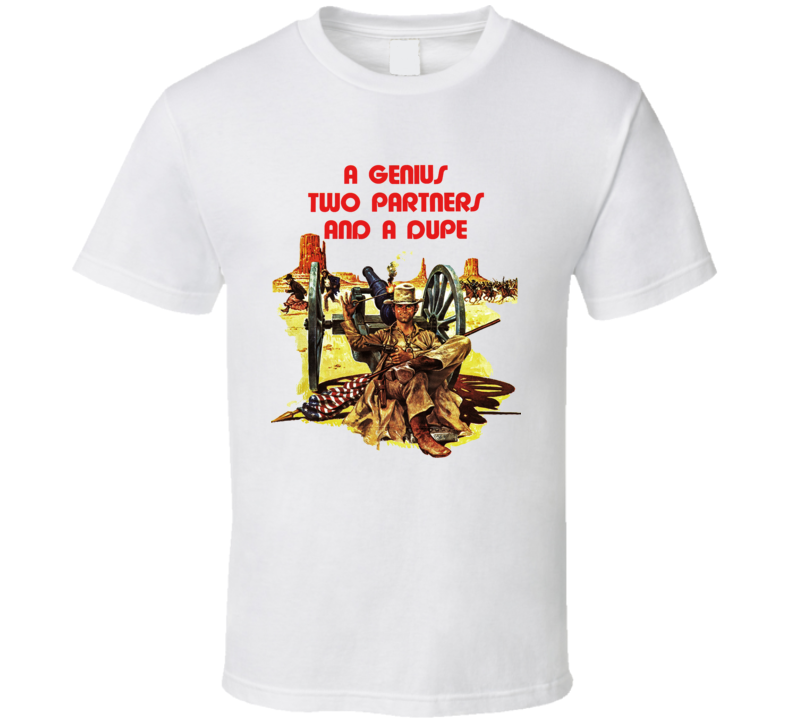 A Genius Two Partners And A Dupe 70s Spaghetti Western Movie T Shirt