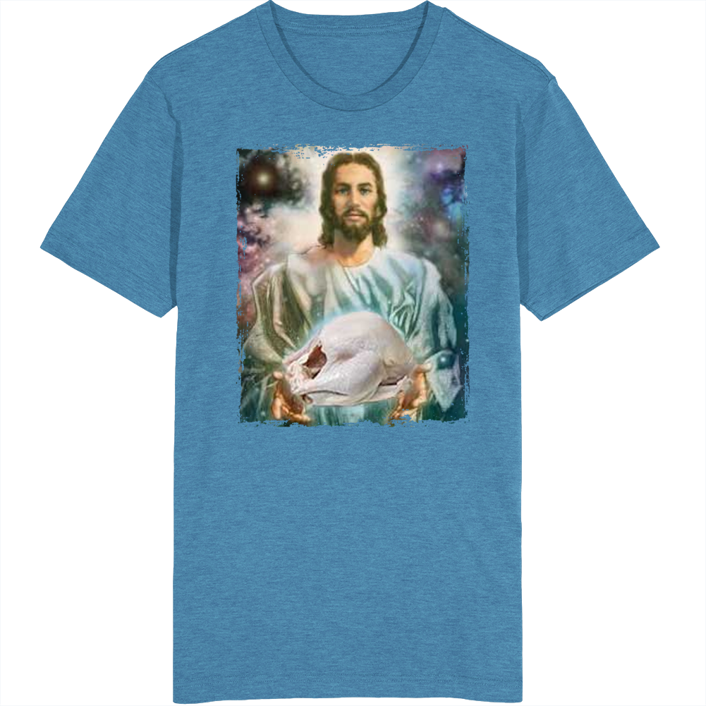 Jesus Holding A Turkey T Shirt