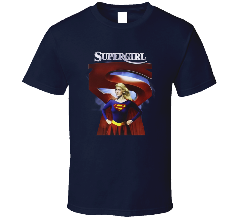 Supergirl 80s Action Superhero Movie T Shirt