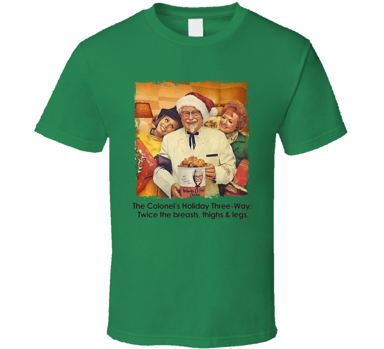 Kfc The Colonel's Holiday Three-way Vintage T Shirt