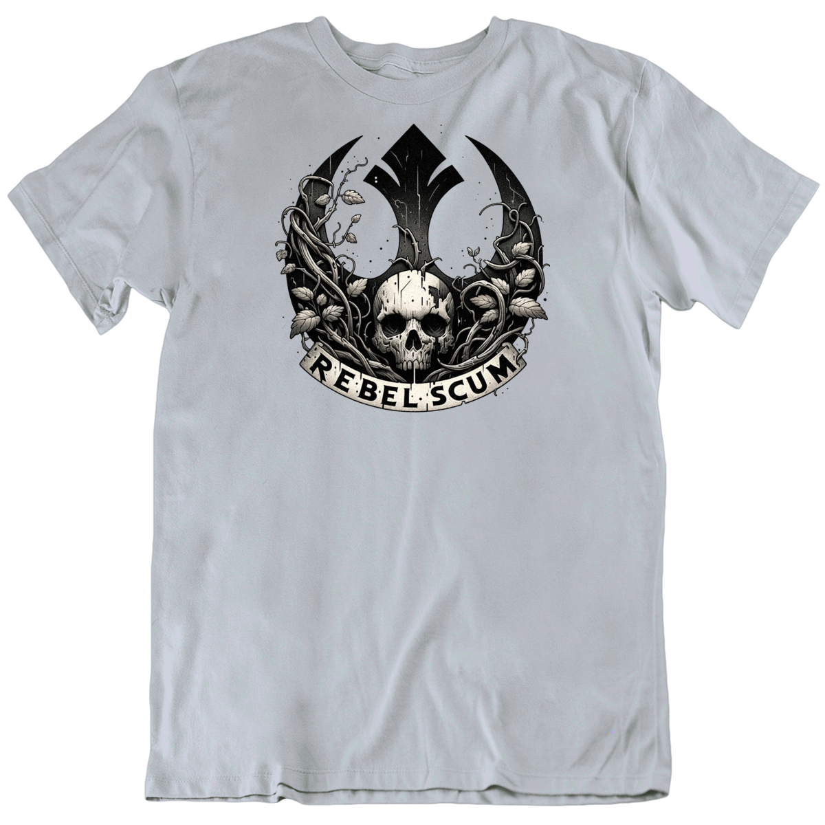 Rebel Scum Skull Star Wars Rebellion Alliance Parody T Shirt
